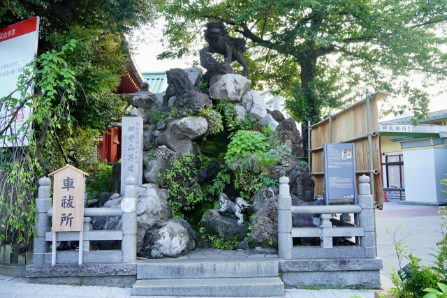 神田明神の獅子山